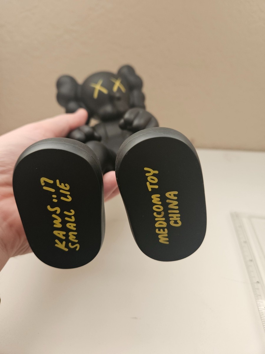 KAWS Small Lie Companion Vinyl Figure Authentic Black 11 inches 11