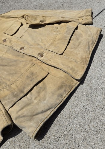 Chaqueta Duxbak XL 2XL VINTAGE AÑOS 30? Pana de caza de lona de pato envejecida defectuosa - Imagen 5 de 24