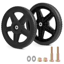 phepetroll 14 Inch Lawn Mower Wheels Kits Universal 14" Push Mower Wheels wit...