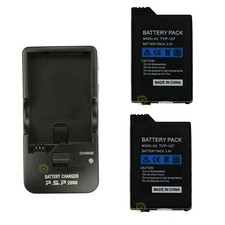 2x 3600mAh 3.6V Rechargeable Battery Charger for Sony PSP-110 PSP 1000 2000 3000