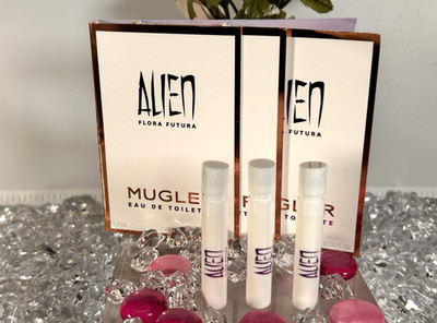 Mugler Alien Flora Futura EDT Sample 1.2ml / 0.04oz x 3 Vials Carded