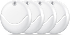 Air Tracker Tags-4 Pack White, Bluetooth Tracker Works with Find My , Smart Tag
