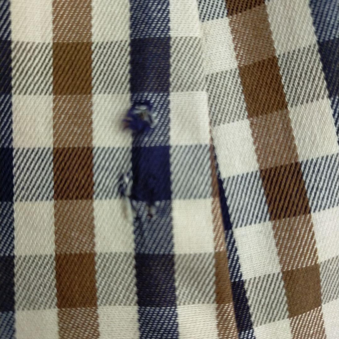 Aquascutum Trench Coat XL Beige Belted Burberry Check Lining England F/S thumbnail 16