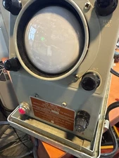 Vintage Navy OS-8E/U Oscilloscope Works HICKOK portable with Cover, Powers Up