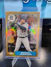 2022 Topps Chrome 1987  Miguel Cabrera #87BC-3 35th Refractor 🔥 Mint- Pristine 
