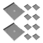  10pcs Cd Case Standard Single Disc Clear Cd Case Storage Holder Dvd Disc