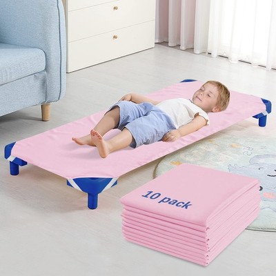 Cot Sheets for Daycare Standard Size 10 Pack - Fits 23'' x 51'' x 51'', Pink