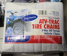 New Peerless ATV Trac Four Wheeler Tire Chains V-Bar Model 1064555 