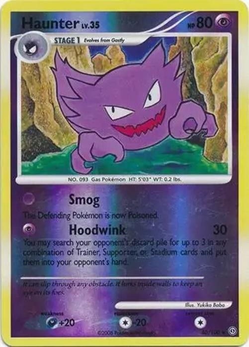 Haunter - 40/100 - Pokemon Stormfront Reverse Holo Rare NM