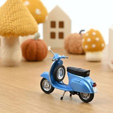 Norev 1 18 Vespa 125 Primavera 1968 Blue Metallic Mini Car Figure Motorcyc