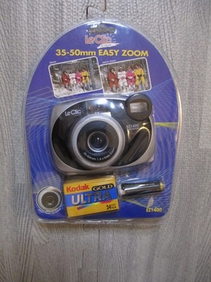 Le Clic Kamera Kompaktkamera 35 mm EZ1400 Easy Zoom Film Kodak Gold 24 Exp Blitz Neu in OVP