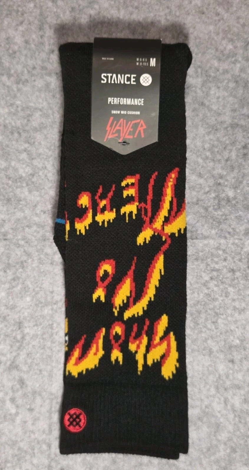 STANCE Performance Mid Cushion SLAYER Black Size M Unisex M 6-8.5 W 8-10.5 NWT