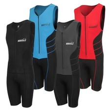 Triathlon Suit Men Racing Tri Cycling Skin Suit Sleeveless - Bonus Race Bib B...