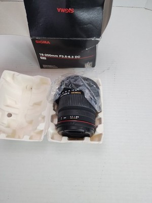 SIGMA 18-200mm F3.5-6.3 DC Zoom Lens Canon EF Mount