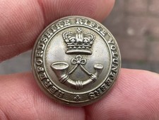Victorian Military Button Herefordshire Rifle Volunteers 23 Mm