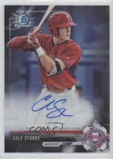 2017 Bowman Chrome Prospect Auto Cole Stobbe #CPA-CS Auto 0i21