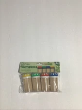 1 SET OF 4 PC CHEF VALLEY TOOTHPICKS BEIGE COLOR