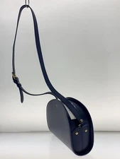 A.P.C. Shoulder Bag Leather NVY Plain