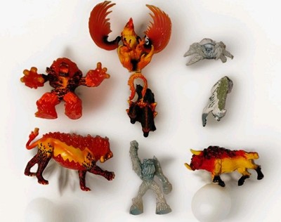 Schleich Eldrador Creatures Lot of 8 Lava Smasher Ice Wolf Fire Dog