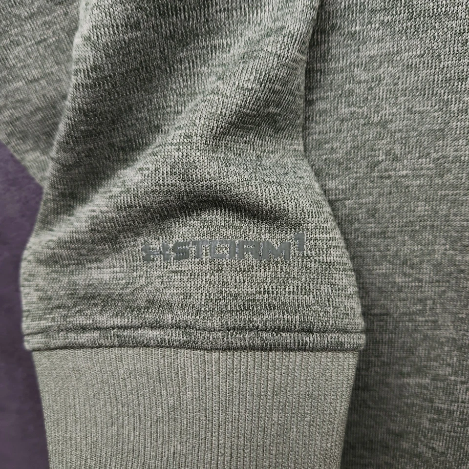 Colorado State Rams Under Armour 1/4 Zip Sweatshirt Mens 3XL Green 125 Years CSU - Image 2 of 4