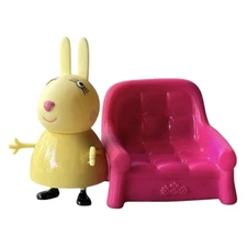 GC Miss Rabbit & Her Pink Armchair: Cozy! | Peppa Pig Rare Figure & Accessory
