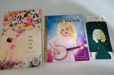 LOT of DOLLY PARTON Dolly Trademark Foam Can Cooler,Golden Book,"The Tree in Me"