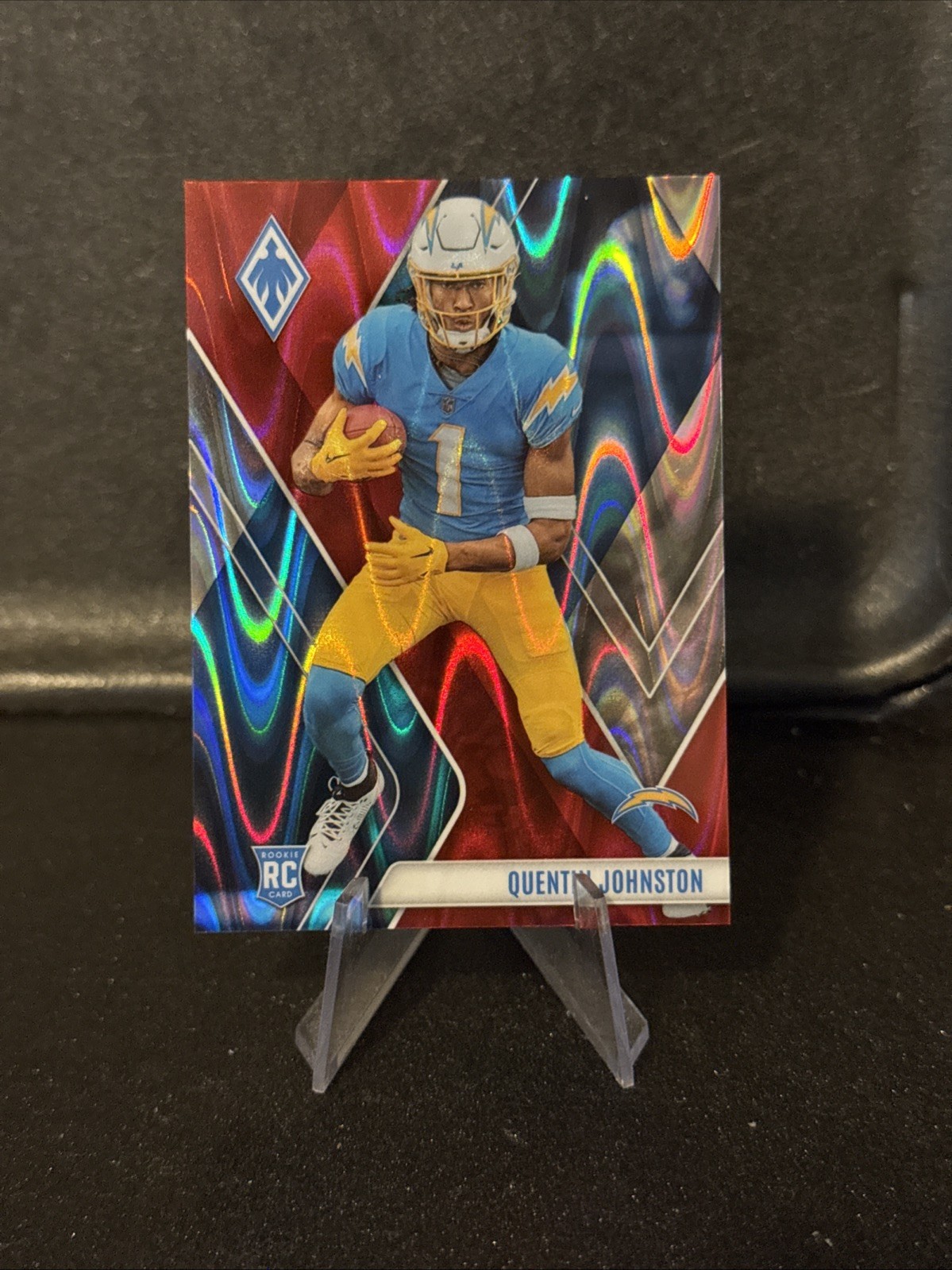 2023 Panini Phoenix - Rookies Quentin Johnston #107 Red Seismic /199