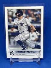 2022 Topps Series 1 # 263 Trey Amburgey New York Yankees Rookie Card. rookie card picture