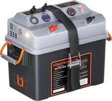 Trolling Motor Smart Battery Box 12V 24V Boat Battery Box Power Center for RV & 