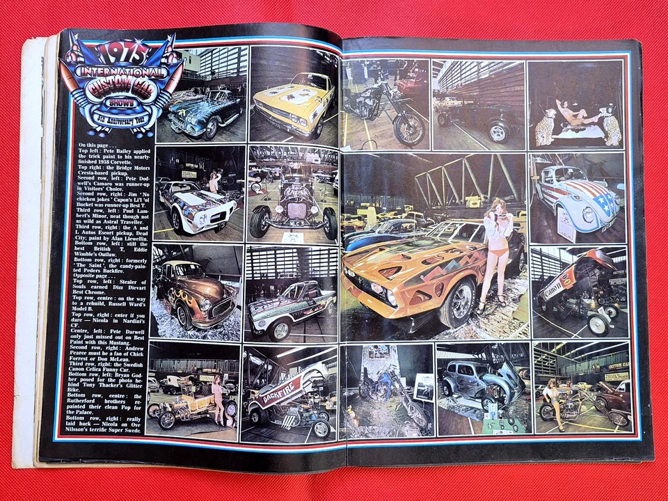 CUSTOM CAR Magazine April 1975 - CC SHOW ISSUE, C CABS, CHOPPERS, TRIKES CENTRON - Image 4 of 4