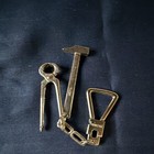 Silver  Metal Tool Keychain Lot Modern Era Spain Wrench Caliper Shovel Compass — photo 9