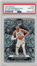 2023 Panini Mosaic Silver Fast Break Victor Wembanyama ROOKIE #282 PSA 10