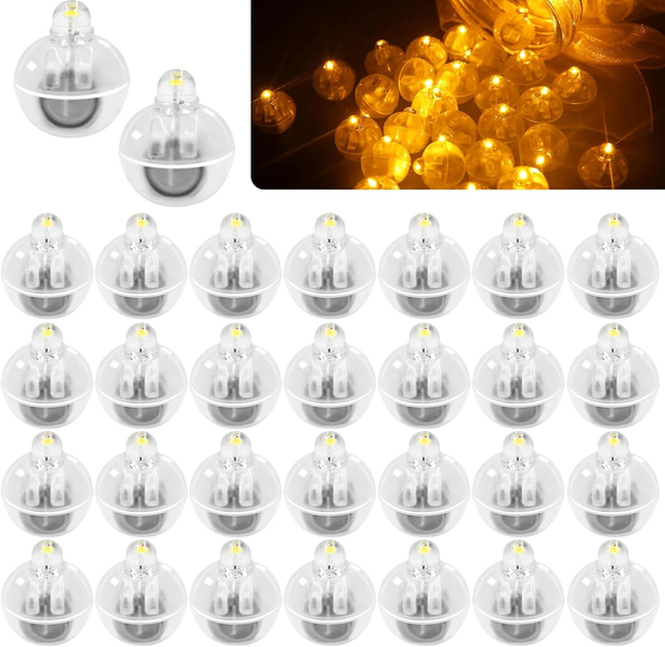 30 StüCk Mini Led Lichter Led Luftballon Warmweiß Led Ballonlichter Drahtlose Ku-image