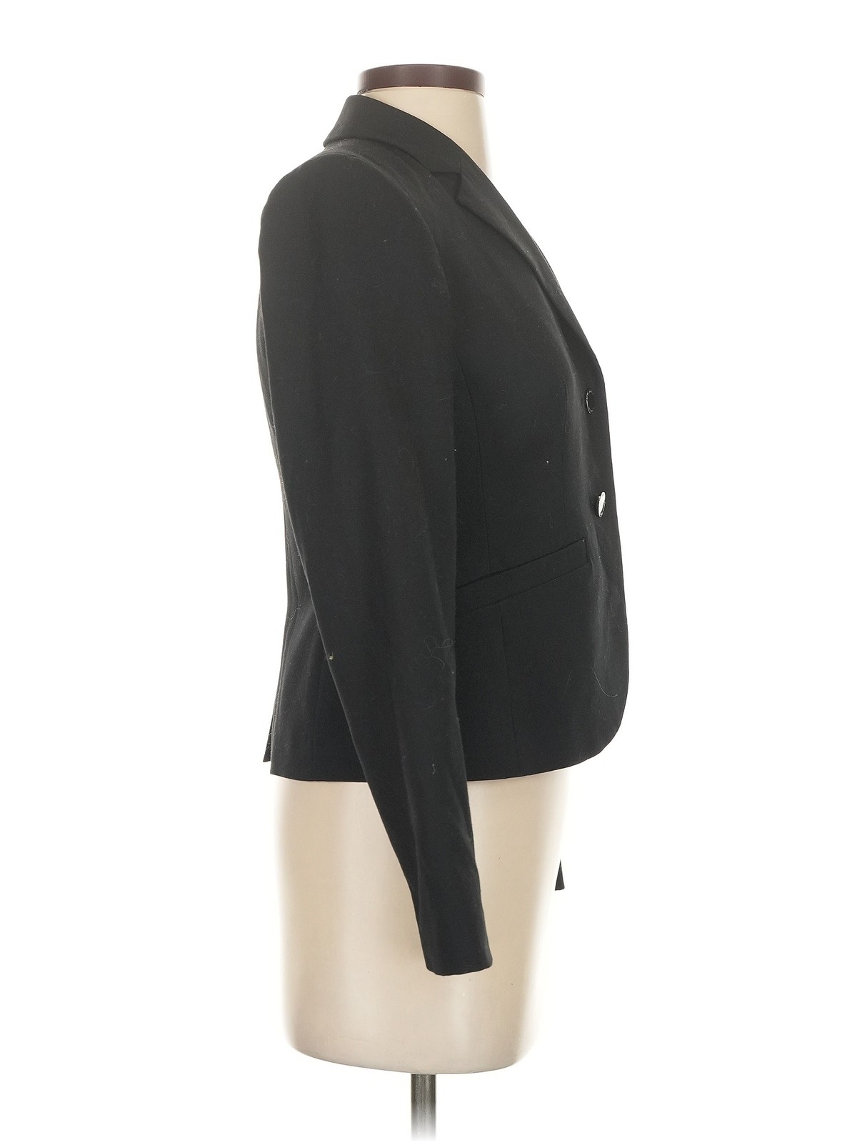 Calvin Klein Women Gray Blazer 2 Petites thumbnail 3