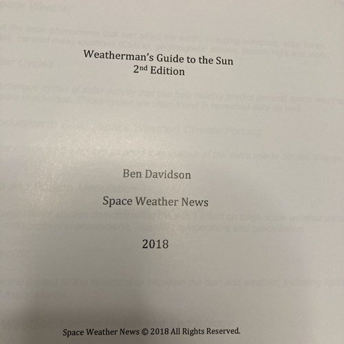 Weatherman’s Guide to the Sun Second 2nd Edition Ben Davidson HC Hardcover - Picture 7 of 8