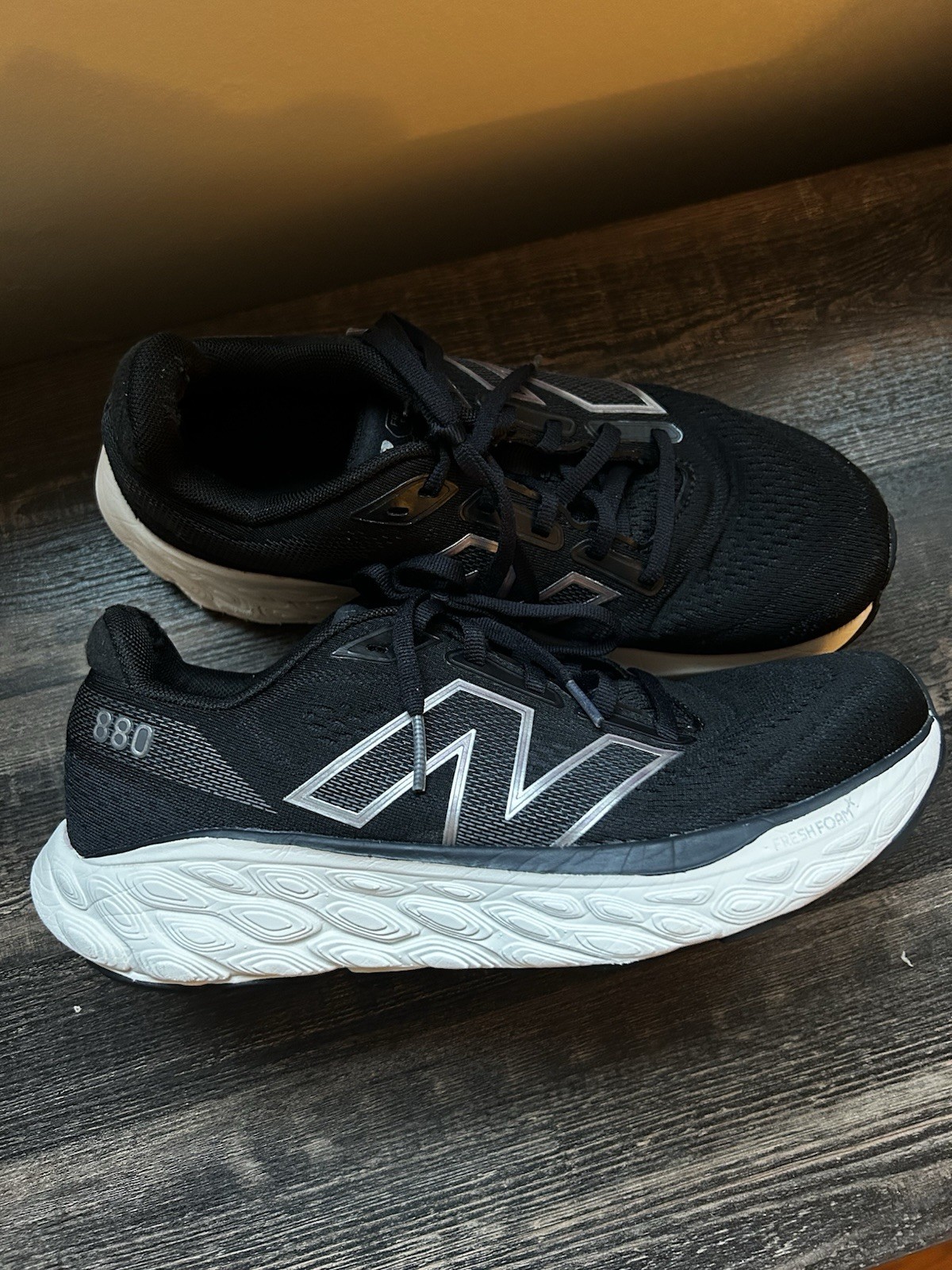 New Balance Sneakers Womens 8.5 Unisex 880 V14 Black Running Shoes Fresh Foam