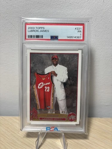 2003 Topps Lebron James PSA 1