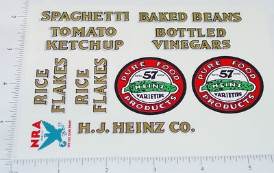 Metalcraft Heinz 57 Pickle Truck Sticker Set MC-010