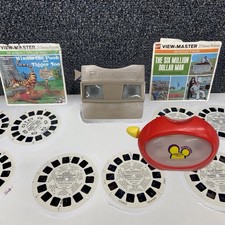 Vtg View-Master Lot: Disney Pooh, Cartoons, Graceland Reels Viewer GAF, Disney
