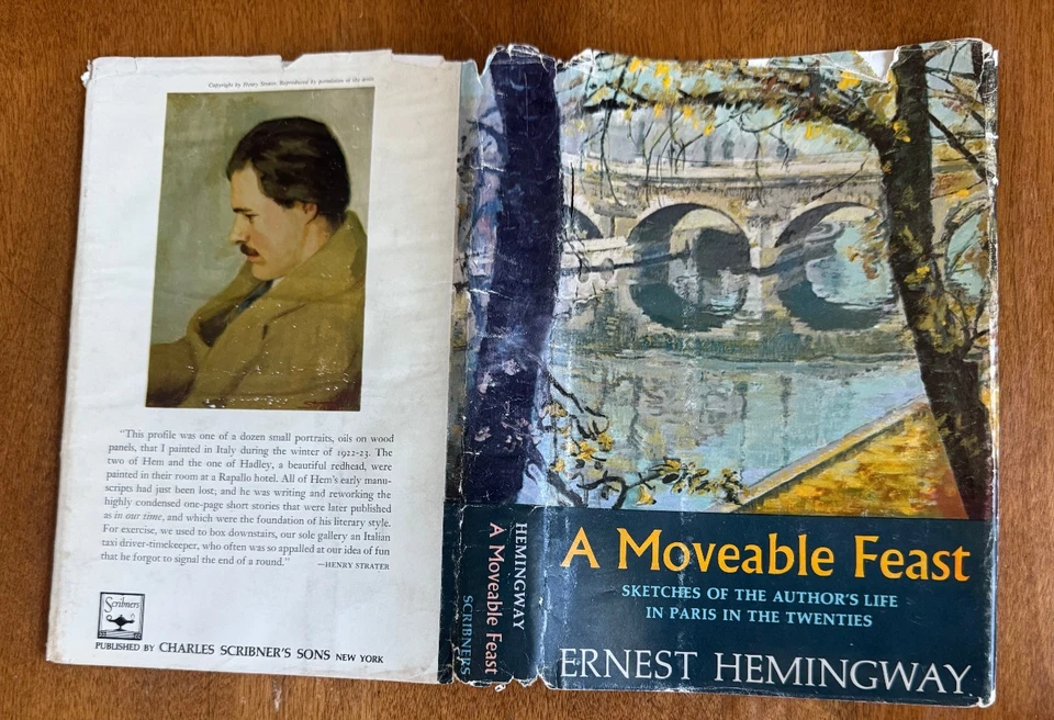 Подвижный пылезащитный чехол A Moveable Feast Ernest Hemingway 1-е издание 1964 г. - Изображение 2 из 4
