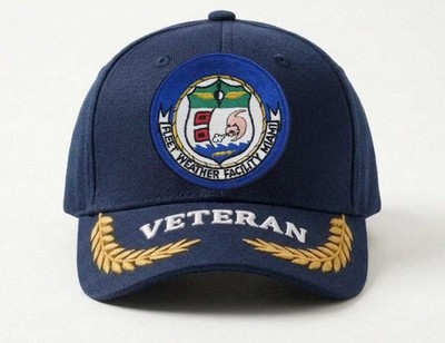 Customized Name Embroidered Hat Fleet Weather Facility Miami, Veteran Cap, Gift