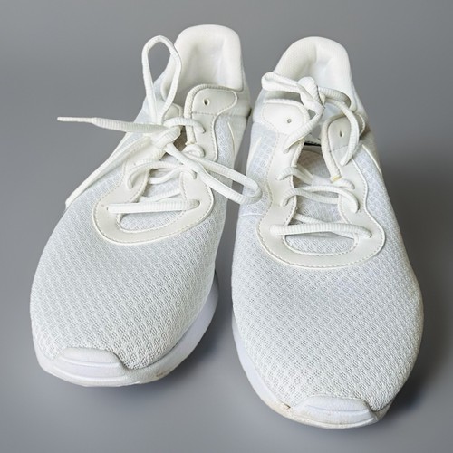 NIKE Blanco Logo Clásico Atlético Zapato para Correr Tenis Con Cordones Gimnasio Zapatos 14 EE. UU. - Imagen 2 de 6