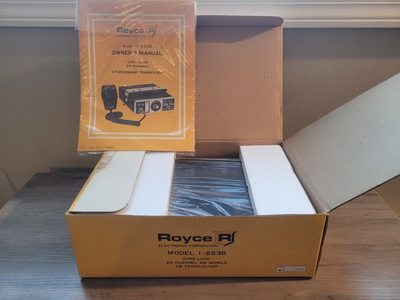 #ad #ad VTG RARE NEW 1976 Royce 1 653B CB Transceiver 23 Channel CB Radio Manual $140.00