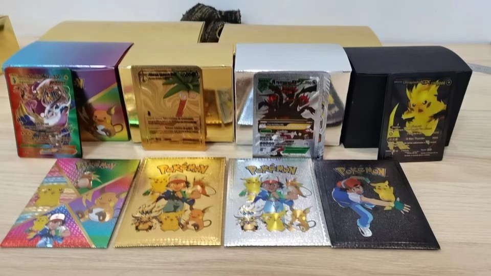 Foil Multi-Color Pack 55 Card TCG GX Vmax GX Card Charizard Rare Pokémon Card