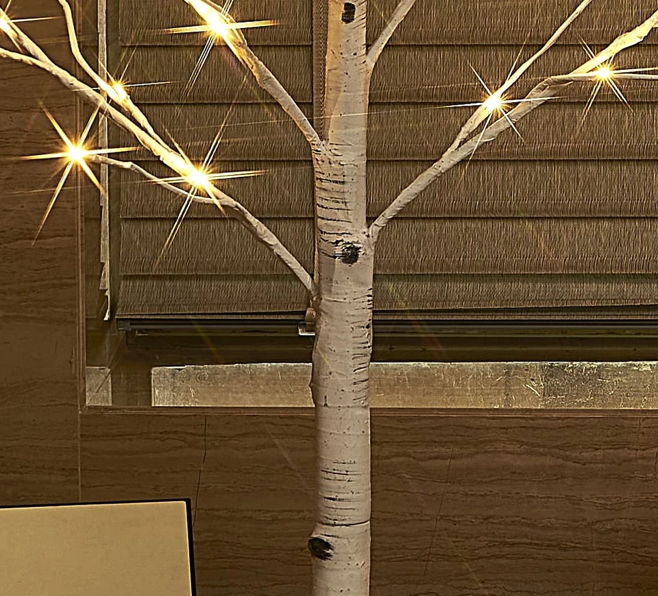 Lighted White Birch Tree 6FT, Twig Tree with Lights Plug in for Christmas Wed... - Image 2 of 4