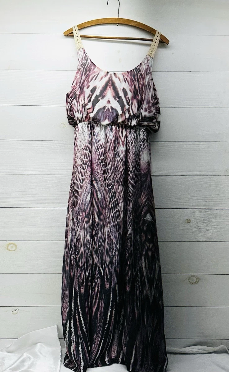 live and let live maxi dress Live And Let Live Sleeveless Maxi Dress V Neck Boho High Low Hem Size S