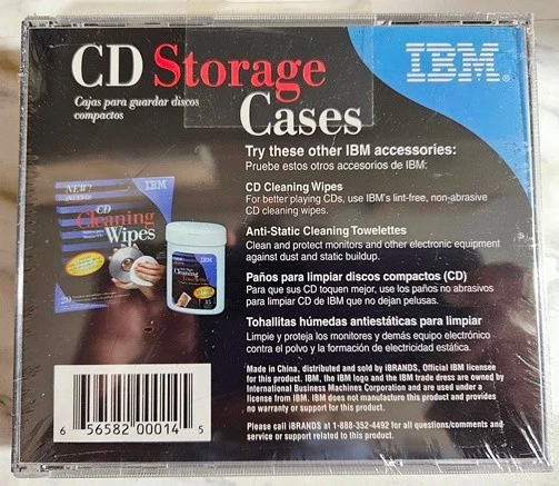 IBM CD MUSIC PLAYSTATION CD-ROM JEWEL PLASTIC CASES 3 PACK PLUS ONE - NEW SEALED - Image 2 of 2