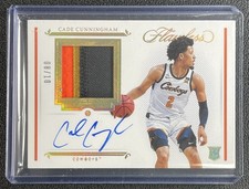 CADE CUNNINGHAM 2021 PANINI FLAWLESS COLLEGIATE ROOKIE PATCH AUTO GOLD 08/10 RC