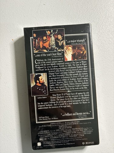 VHS versiegelt - Der Löwe im Winter O’Toole Hepburn Tonband. - Bild 2 von 2