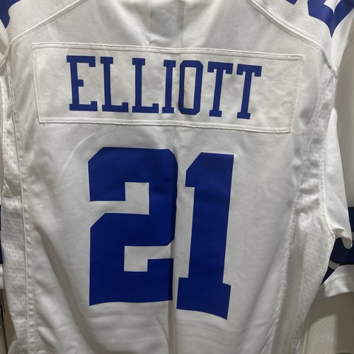 Nike Ezekiel Elliott #21 Dallas Cowboys NFL On Field Jersey Uomo Medium - Foto 2 di 7